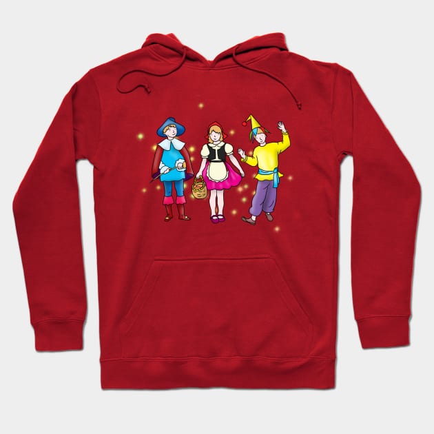 children in carnival costumes Hoodie by sonaart